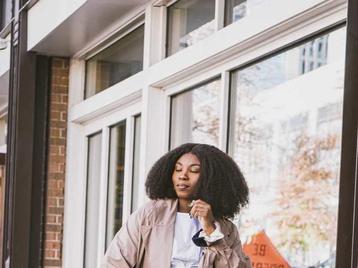 Baggy "dad jeans" were a 2020 favorite for personal stylist and blogger Kemi Ajibare.