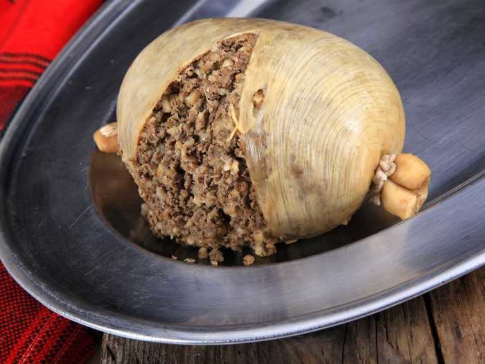 The main dish of the annual Burns Supper is Haggis - sheep