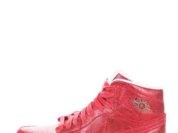 7. Jordan 1 Retro Legends of Summer Red Glitter