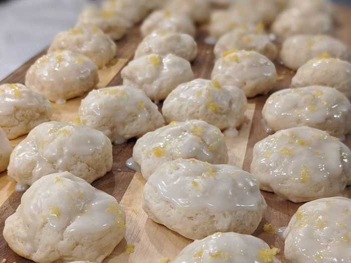 Lemon ricotta cookies often make an appearance on Italian families