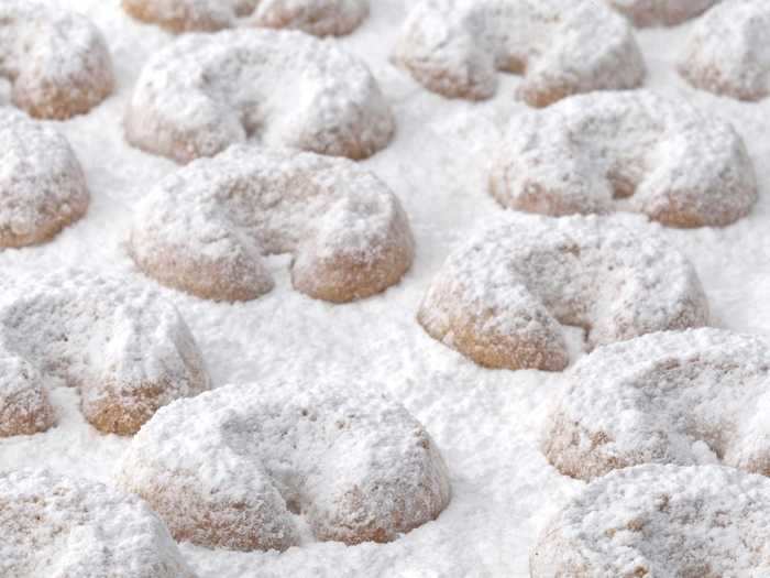 Vanillekipferl often makes an appearance on German holiday dessert trays.