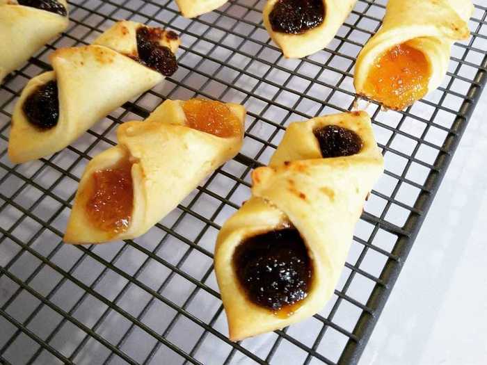 Colorful kolaczki (or cream cheese cookies) are a Christmas staple in Poland.