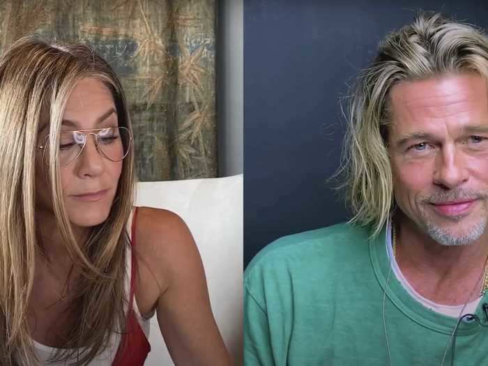 Jennifer Aniston and Brad Pitt virtually reunited for a reading of "Fast Times at Ridgemont High" for charity in September.