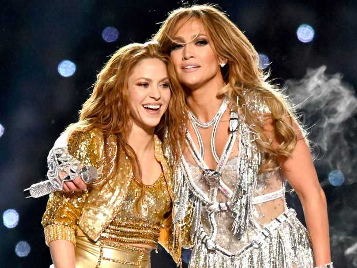 Fans applauded Jennifer Lopez and Shakira