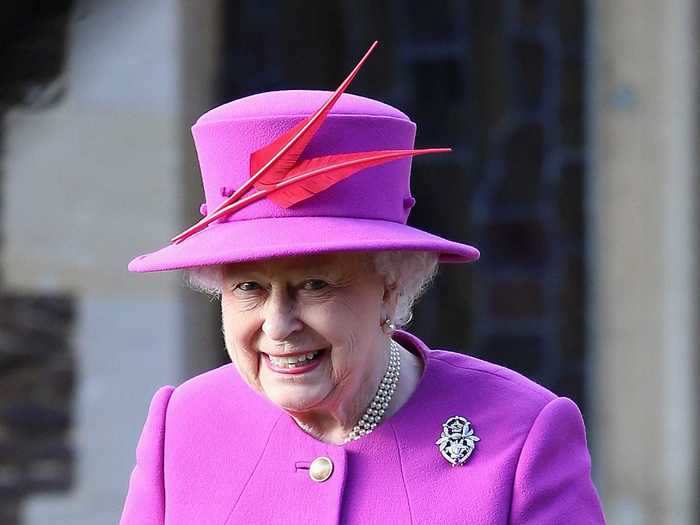 Known for her colorful, monochromatic looks, Queen Elizabeth II didn