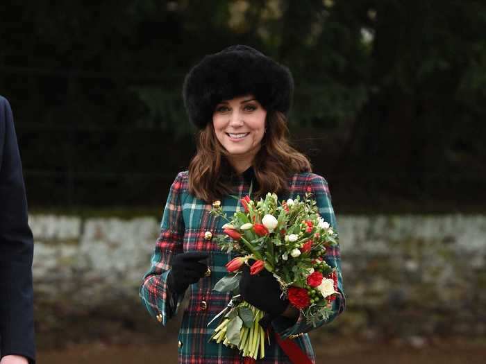 For the first Christmas Day the Duke and Duchess of Cambridge celebrated with Prince Harry and Meghan Markle, Middleton certainly went all out with her holiday look.