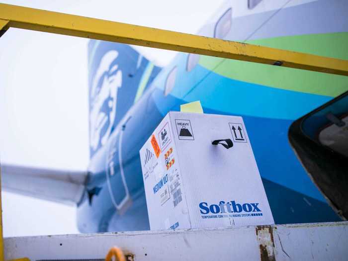 And the box designed by Pfizer and Softbox can be loaded onto any of Alaska