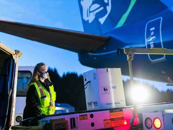 "The state of Alaska is unique in that 80% of communities are only accessible by air or water and most vaccines must be distributed by plane," Alaska Airlines wrote in a blog post.