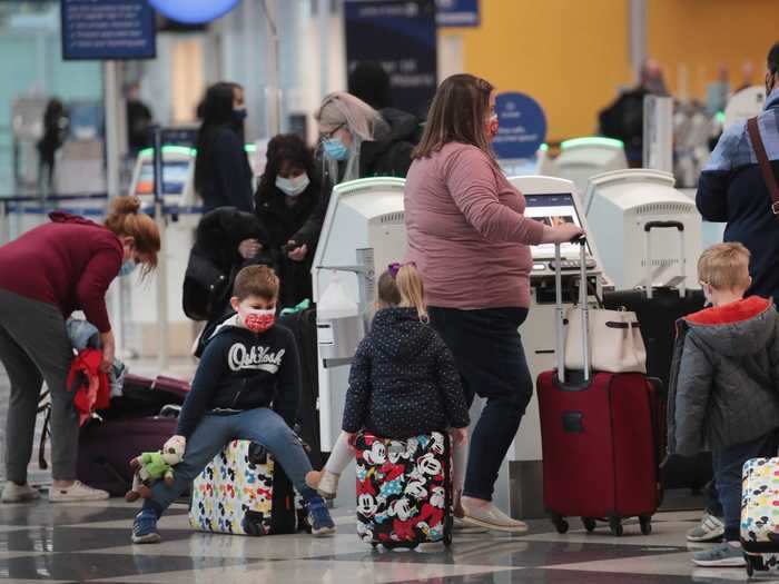 Still, 1.19 million travelers passed through airports the day before Christmas Eve, the highest number since March, according to the Transportation and Security Administration.