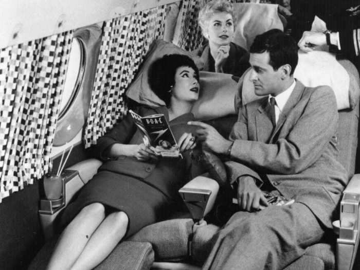 The 1950s are widely known as the golden age of air travel.