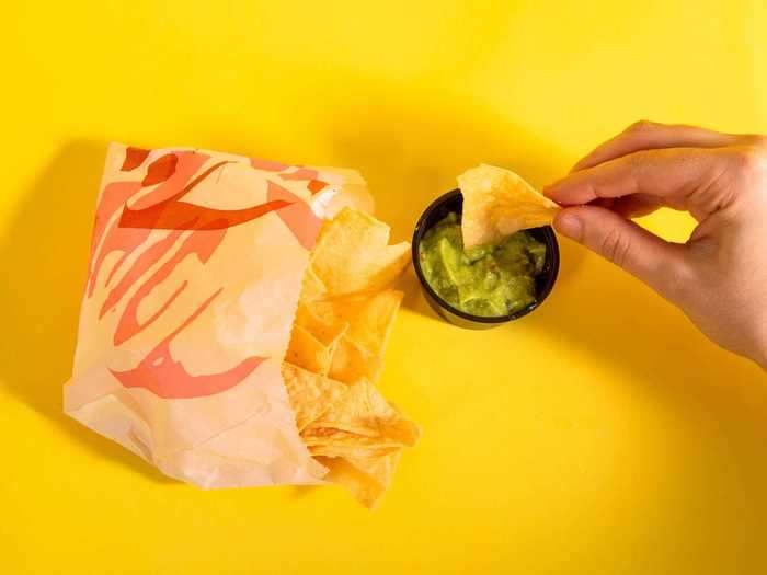 You can no longer order chips with guacamole or pico de gallo.