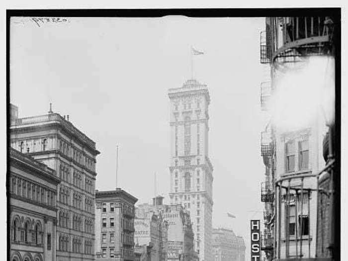 The first Times Square ball dropped in 1907 and was made of iron and wood.