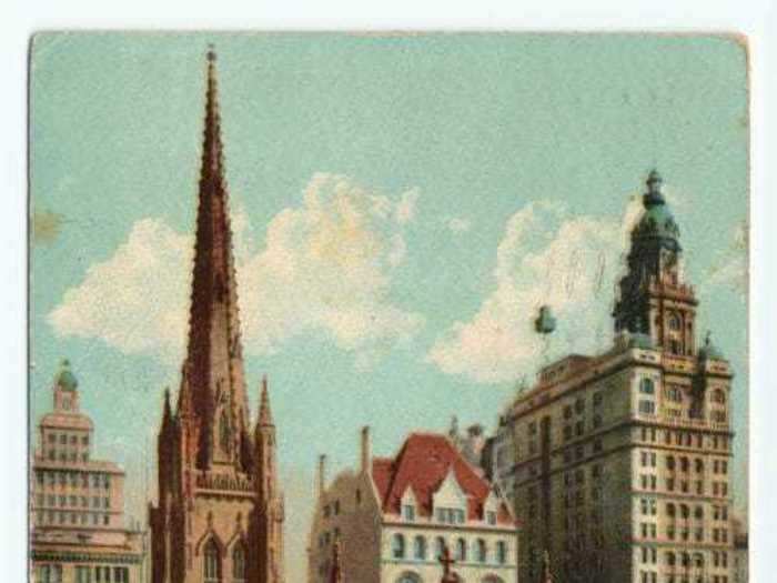 Before dropping a ball in Times Square, people would gather downtown at a church to ring bells.