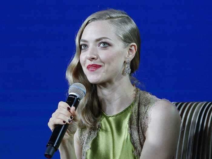 Amanda Seyfried told The Sunday Times that she was once paid 10% of what her male co-star was making on a big-budget film.