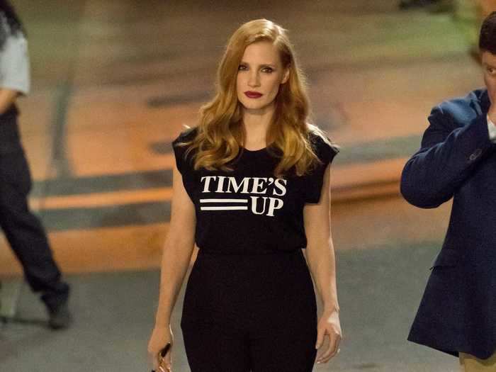 Jessica Chastain was also seen wearing a Time