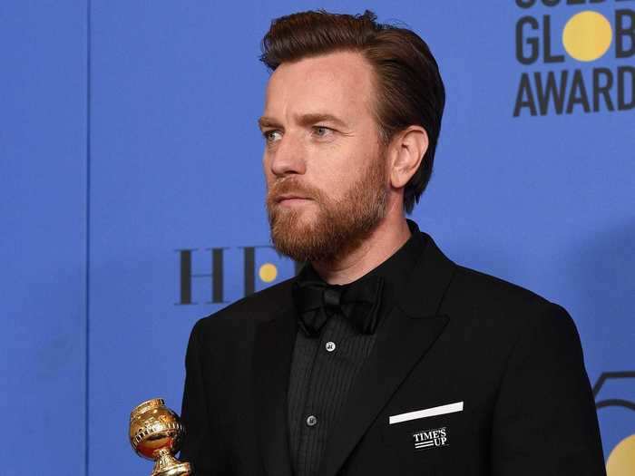 Actors including Ewan McGregor also showed their support for the movement by wearing Time