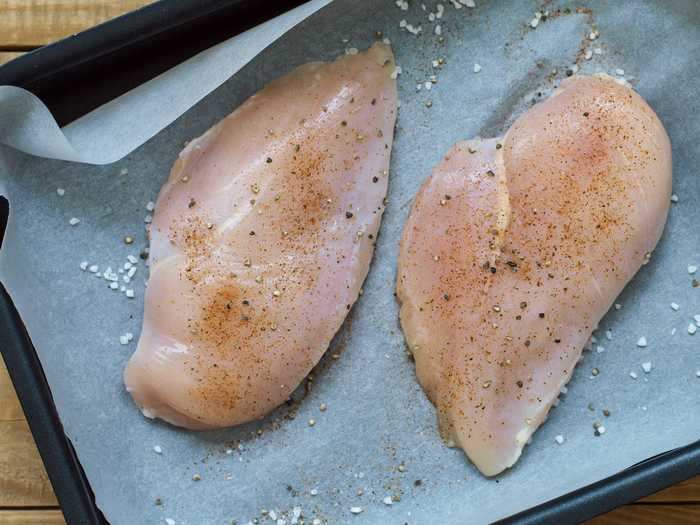 Make your chicken breasts in the air fryer for juicy results.