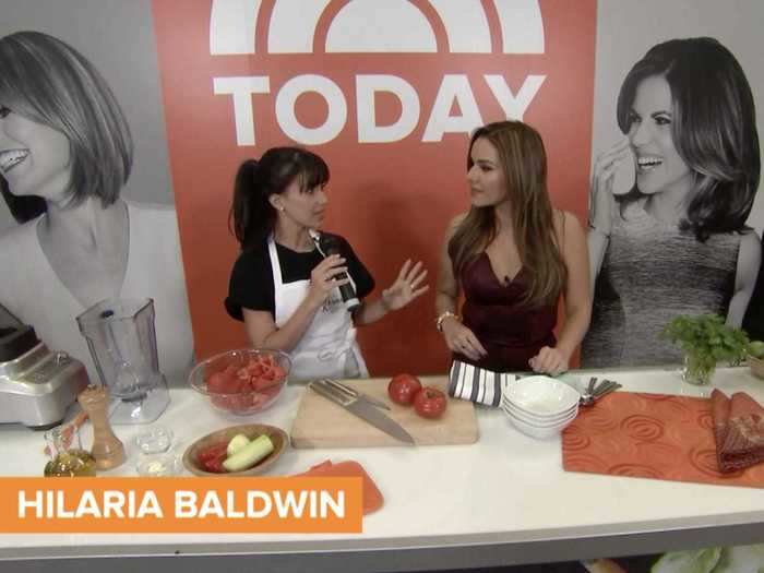 October 2015: Hilaria participates in the "People en Espanol festival in New York City" on the Today Show.