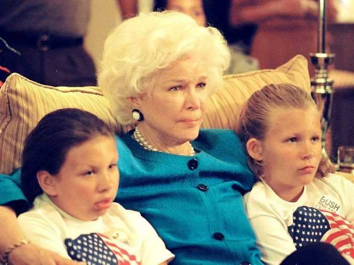 Ellen Burstyn played Barbara Bush in the 2008 film "W." She looks very similar to the actual woman.