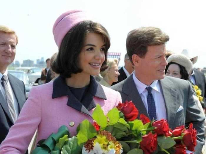 Katie Holmes starred as Jackie Kennedy in "The Kennedys" and "The Kennedys: After Camelot." She channeled the first lady