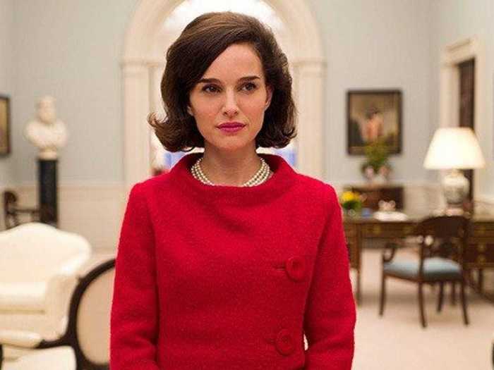 Natalie Portman played Jackie Kennedy in the 2016 film "Jackie." Here she is wearing a version of Kennedy