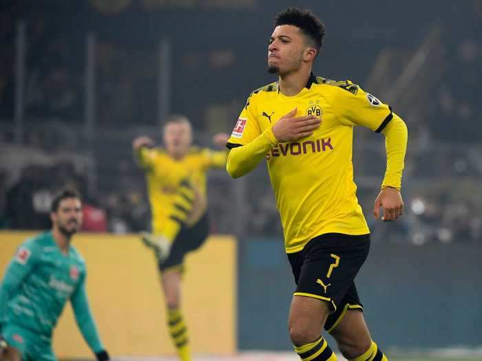 16. Jadon Sancho - Borussia Dortmund and England