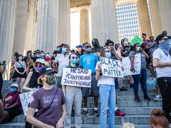 The "I Will Breathe" rally and march in Nashville brought thousands together to protest against racial inequality and police brutality.