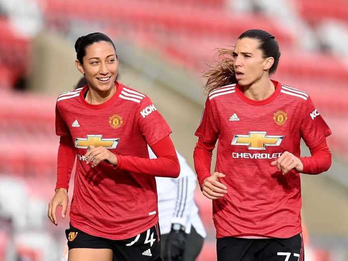 October 5: Manchester United jerseys for USWNT stars Tobin Heath and Christen Press outsold all of the players on the men