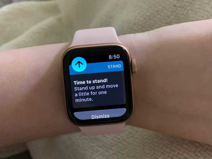 It was a little disturbing to see how infrequently I stand up during a typical workday, but the reminders at least make me think about it (even if I sometimes swipe them away.)