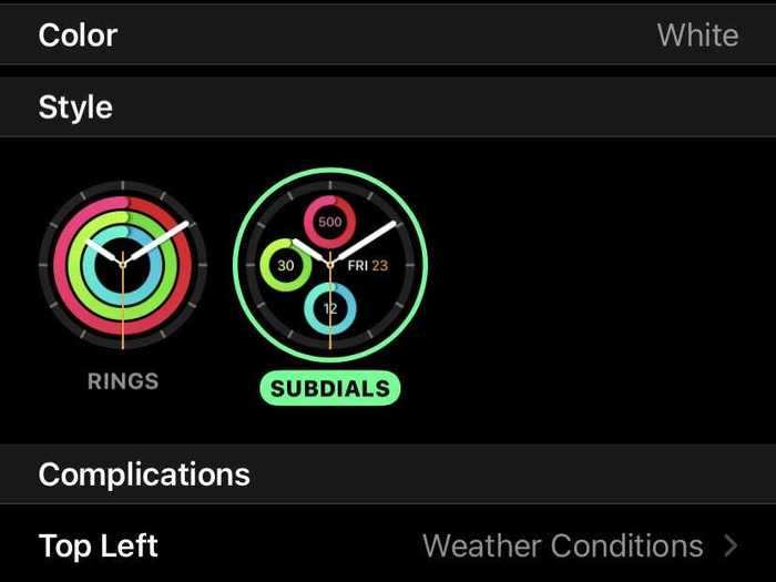 Then, most of the watch faces can be further customized.