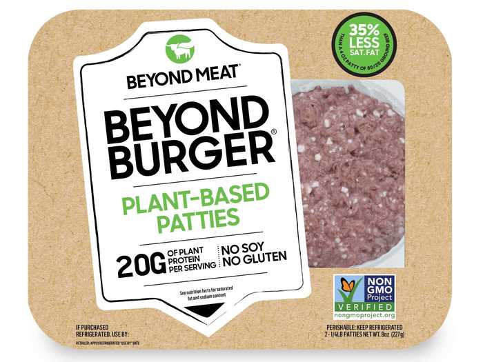 Aldi is also carrying Beyond Meat plant-based patties.