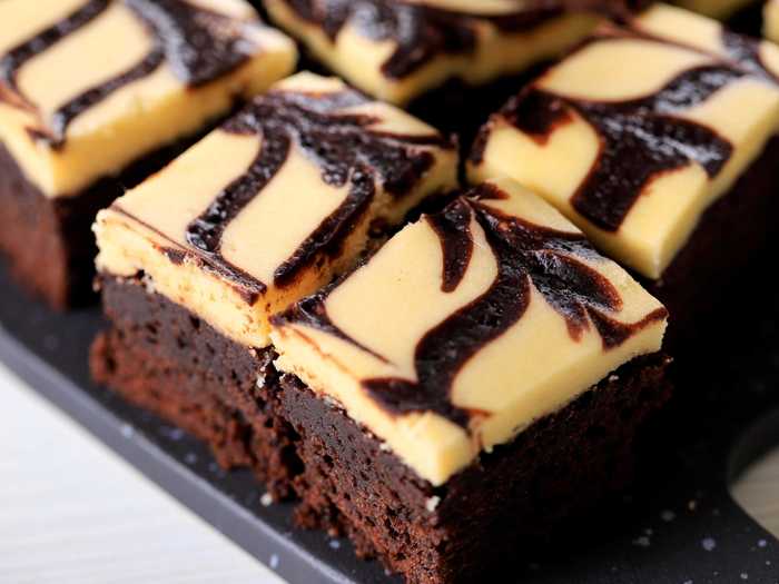 Cream cheese can make brownies look and taste even better.