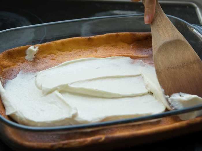 Cream-cheese frosting is an easy way to dress up desserts.