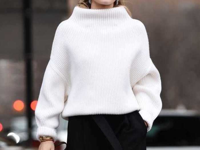 Knits and ribbed fabrics will be popular as the weather transitions from winter to spring.