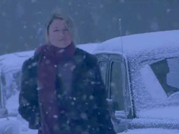 The snowy scenes at the beginning and end of the film were inspired by "It