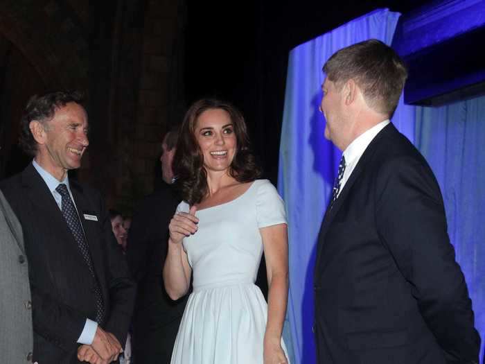 In 2017, Middleton attended the unveiling of a blue whale skeleton at London