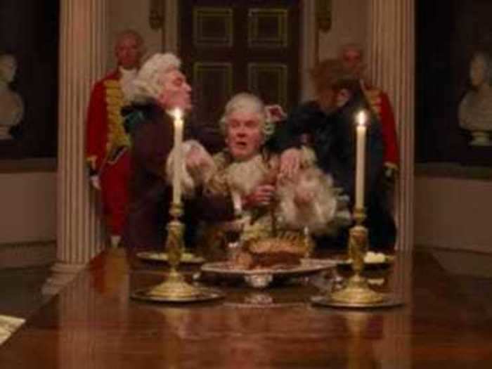 King George III has a mysterious mental illness.