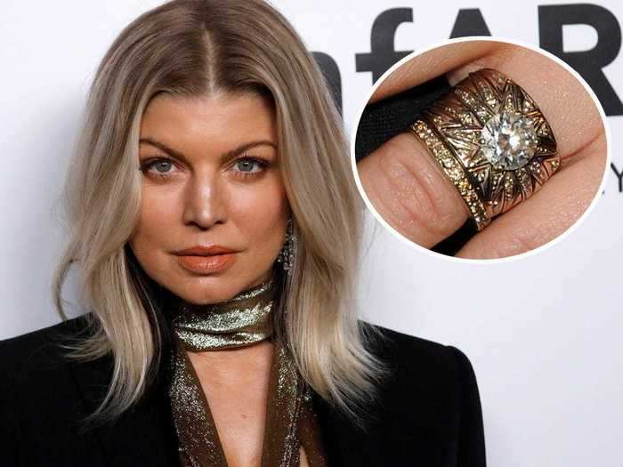 In 2007, Fergie began sporting a brilliant-cut diamond from her then-partner Josh Duhamel.