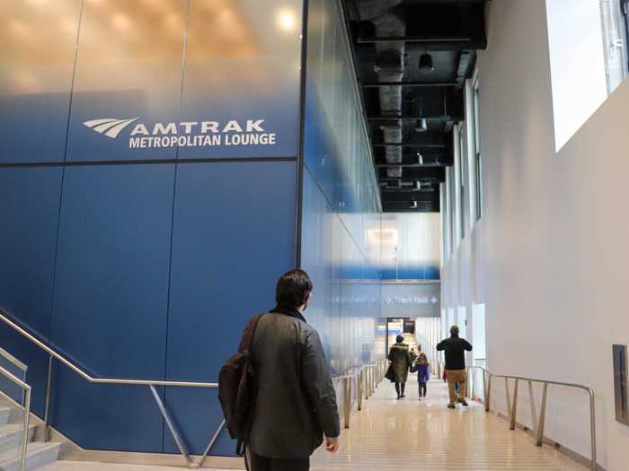 Moynihan also features a premium lounge on the second floor for Amtrak