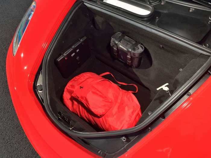 Because the F430 is mid-engined, it has a front trunk.