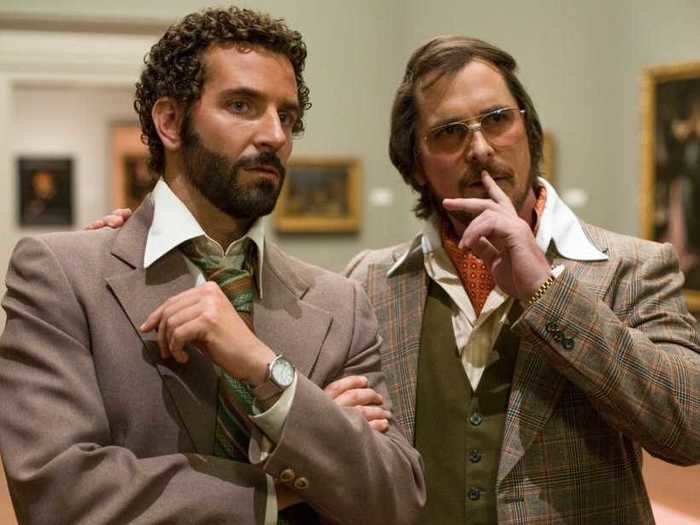 In "American Hustle," Cooper plays the tenacious FBI agent Richie DiMaso.