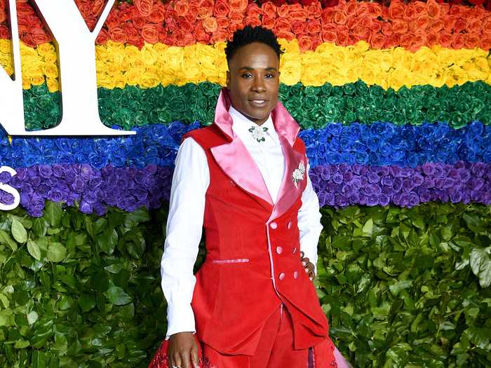 Porter wore a pantsuit made from the "Kinky Boots" curtain to the 2019 Tony Awards.