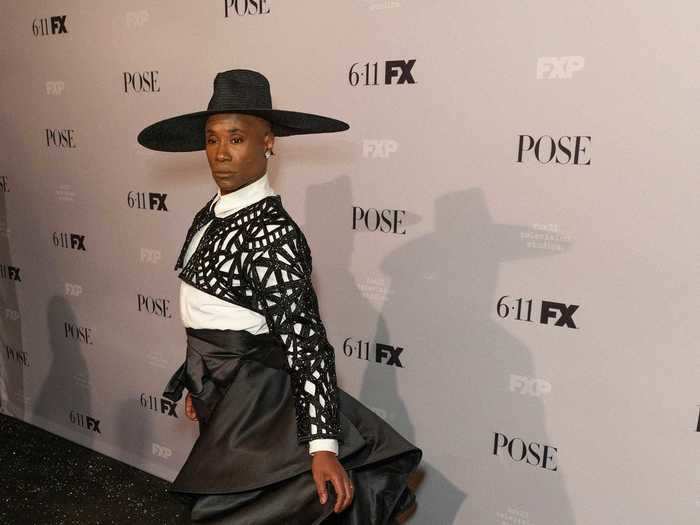 Porter wore a matador-inspired ensemble to the premiere of the second season of "Pose."