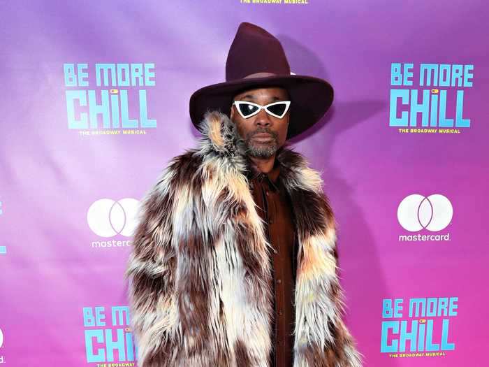 Porter looked ready for business at the opening night of "Be More Chill."