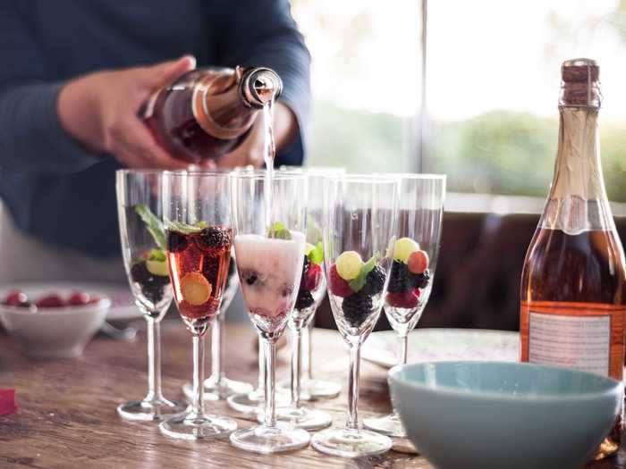 Simply soaking fruits in Champagne can take breakfast and snacks to the next level.