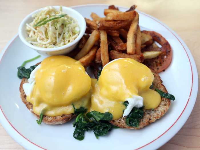 A Champagne-based hollandaise sauce for eggs Benedict could cure a holiday hangover.