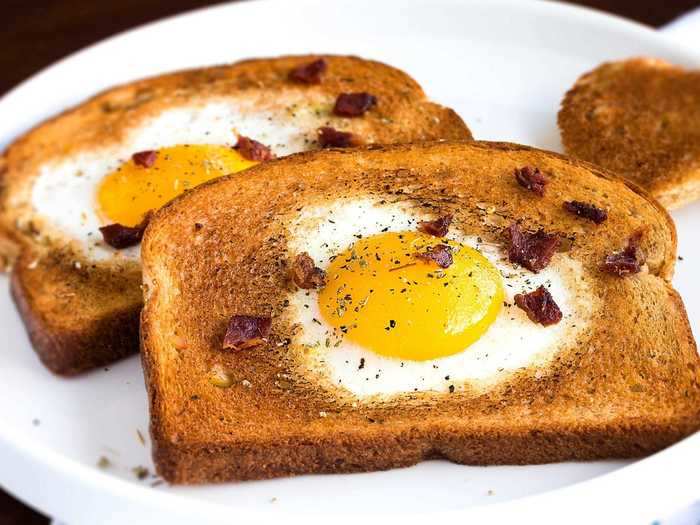 Eggs in a basket are a fun and easy breakfast dish to try.