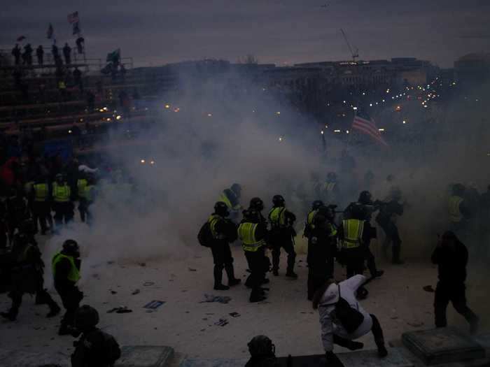 Night falls after protest.JPG