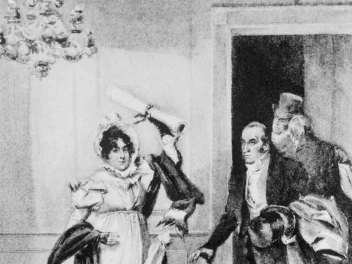 First lady Dolley Madison was hailed as a hero for saving the White House