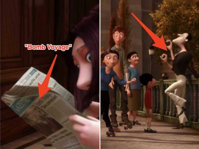 Bomb Voyage from "The Incredibles" makes a cameo in the film.